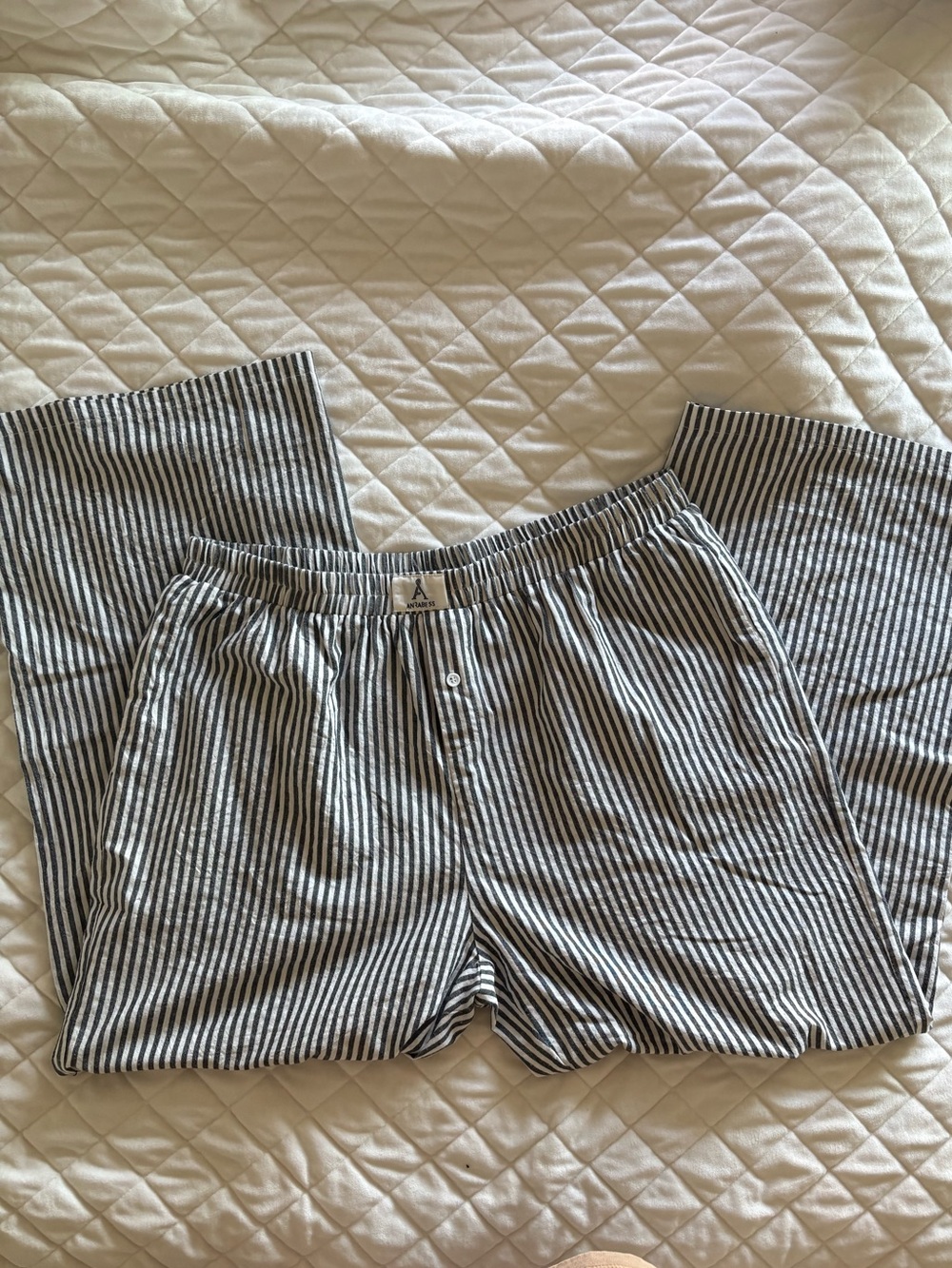 Striped Wide-Leg Lounge Pants